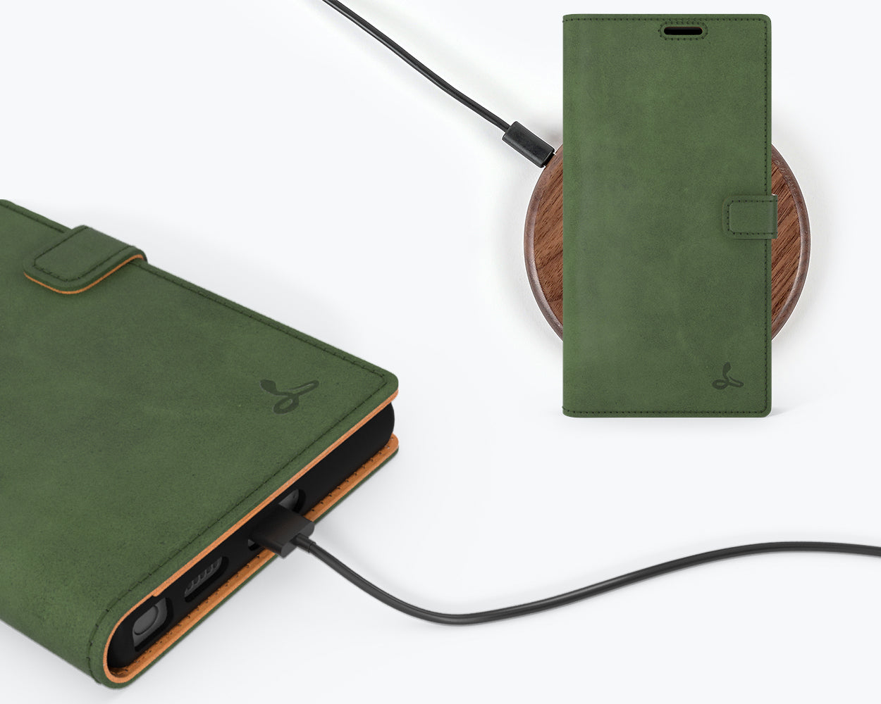 Samsung Galaxy S22 Ultra - Vintage Leather Wallet Phone Case