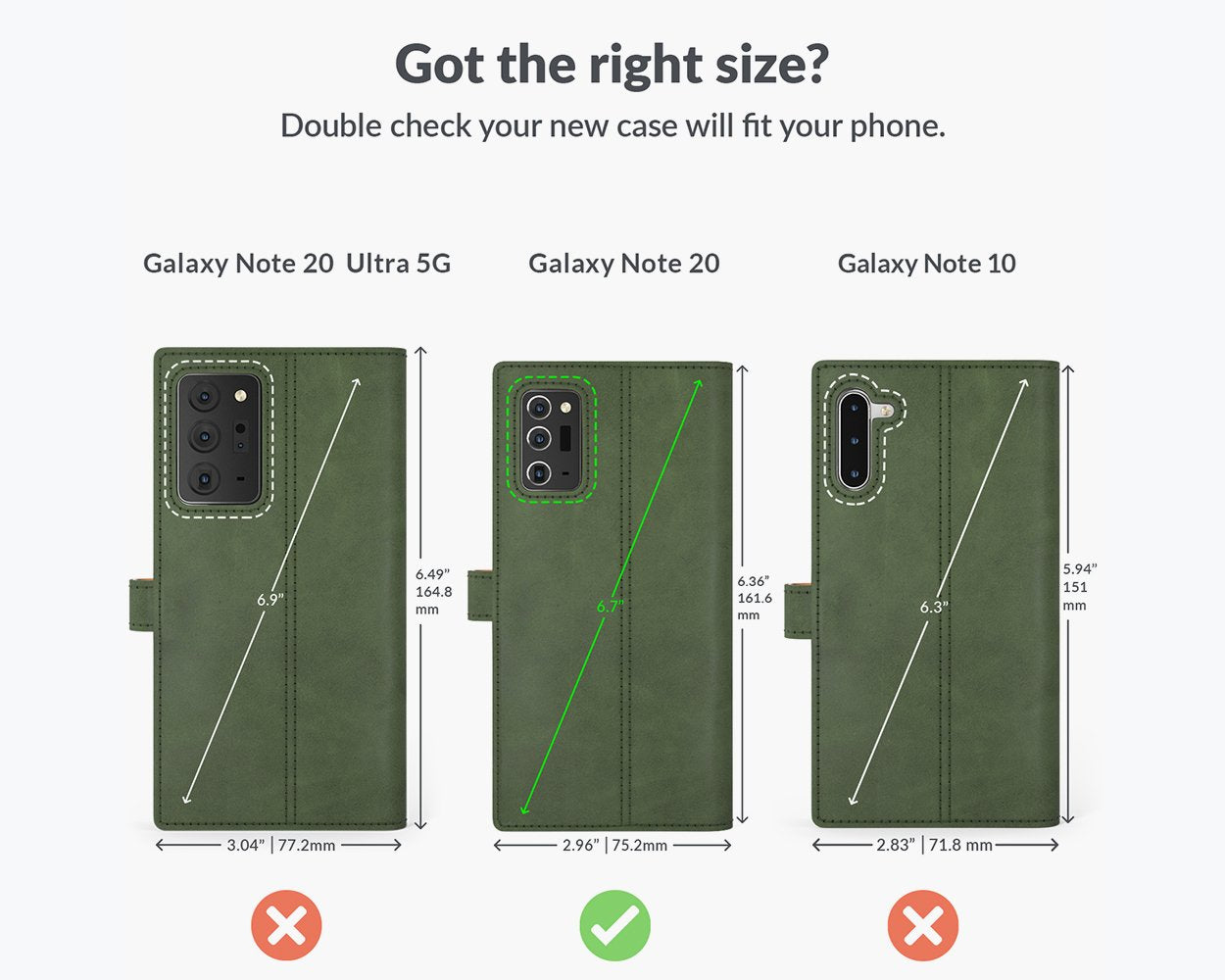 Samsung Galaxy Note 20 - Vintage Leather Wallet Phone Case