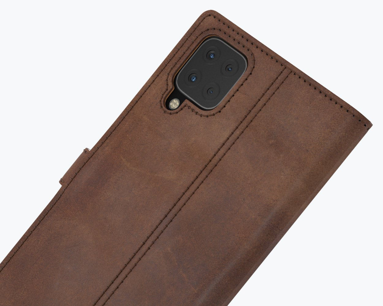 Samsung Galaxy A12 - Vintage Leather Wallet Phone Case