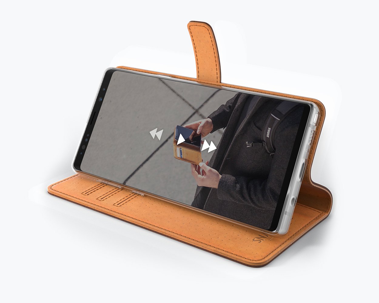 Samsung Galaxy Note 9 - Vintage Leather Wallet Phone Case