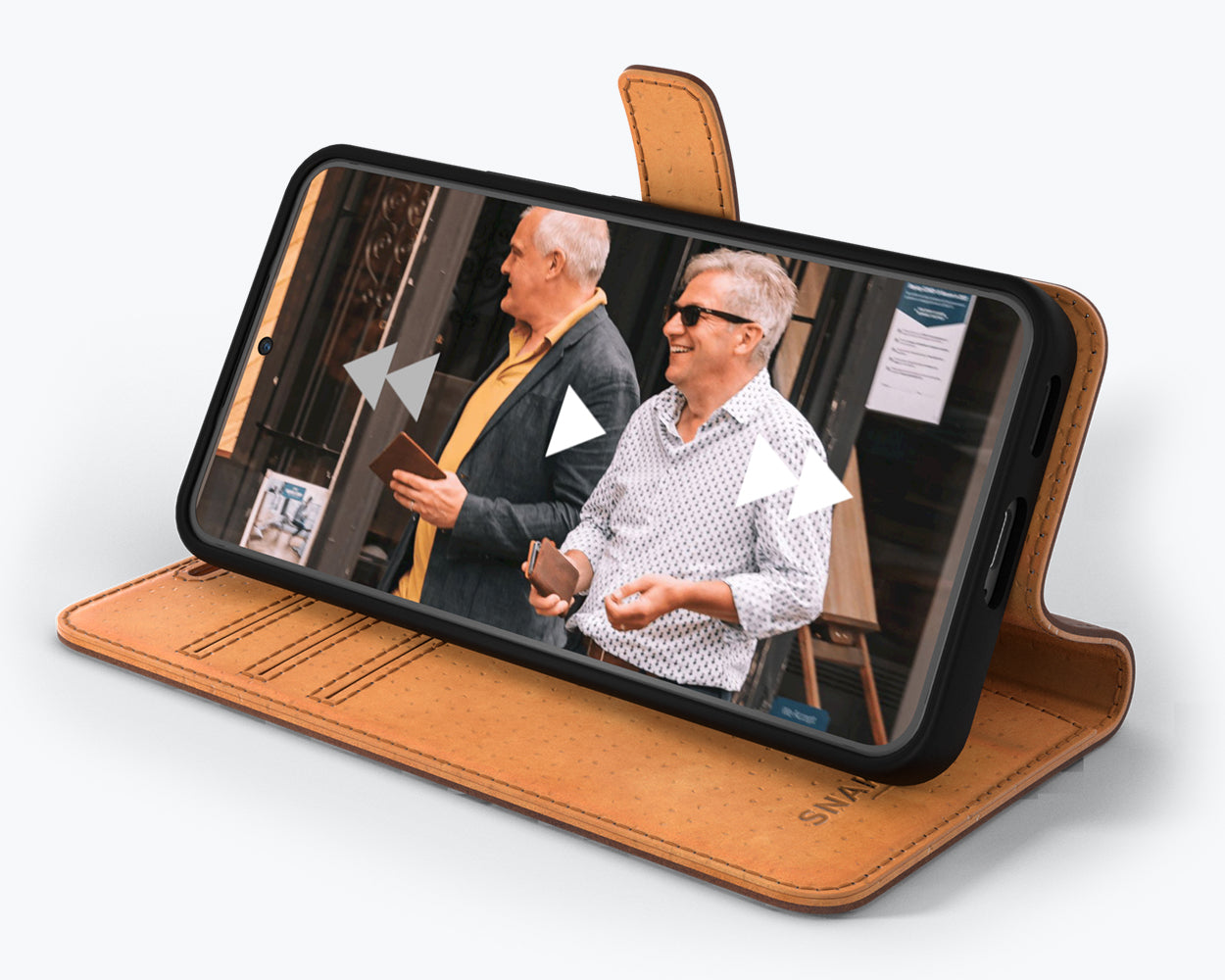 Samsung Galaxy S22 - Vintage Leather Wallet Phone Case