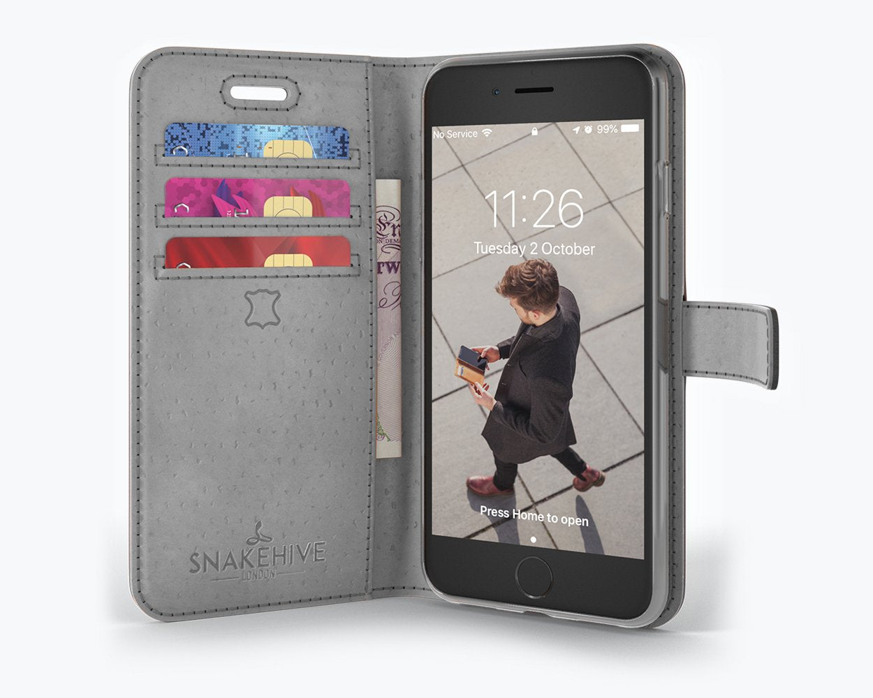 Apple iPhone 8 - Vintage Leather Wallet Phone Case