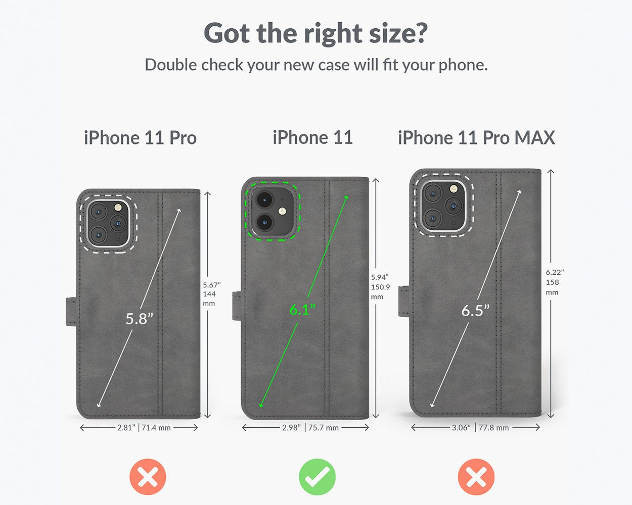 Apple iPhone 11 - Vintage Leather Wallet Phone Case