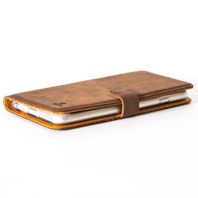 Apple iPhone 6/6S Plus - Vintage Leather Wallet Phone Case
