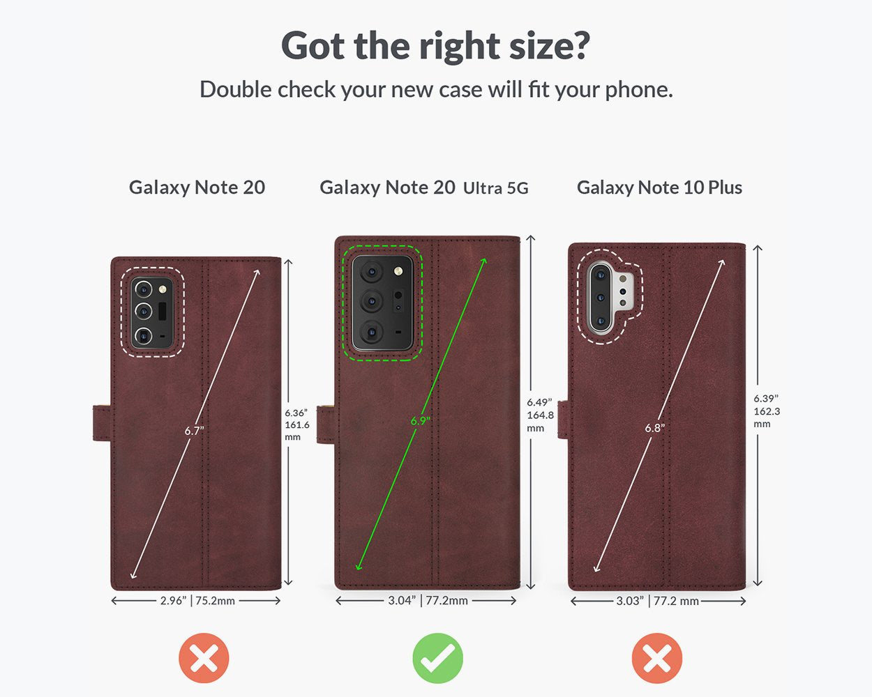 Samsung Galaxy Note 20 Ultra - Vintage Leather Wallet Phone Case