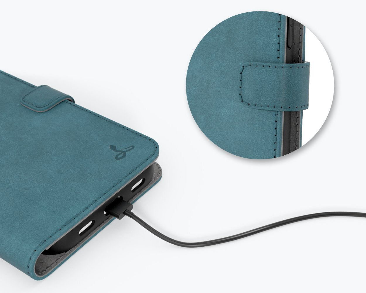 Apple iPhone 13 Mini - Vintage Leather Wallet Phone Case