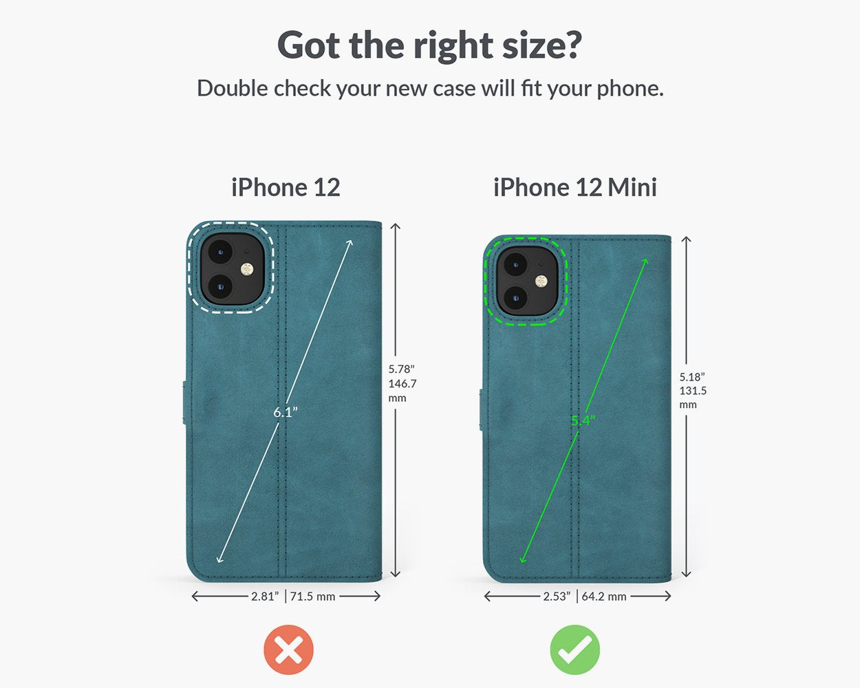 Apple iPhone 12 Mini - Vintage Leather Wallet Phone Case