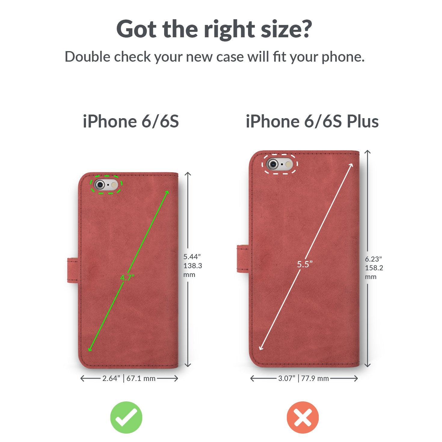 Apple iPhone 6/6S - Vintage Leather Wallet