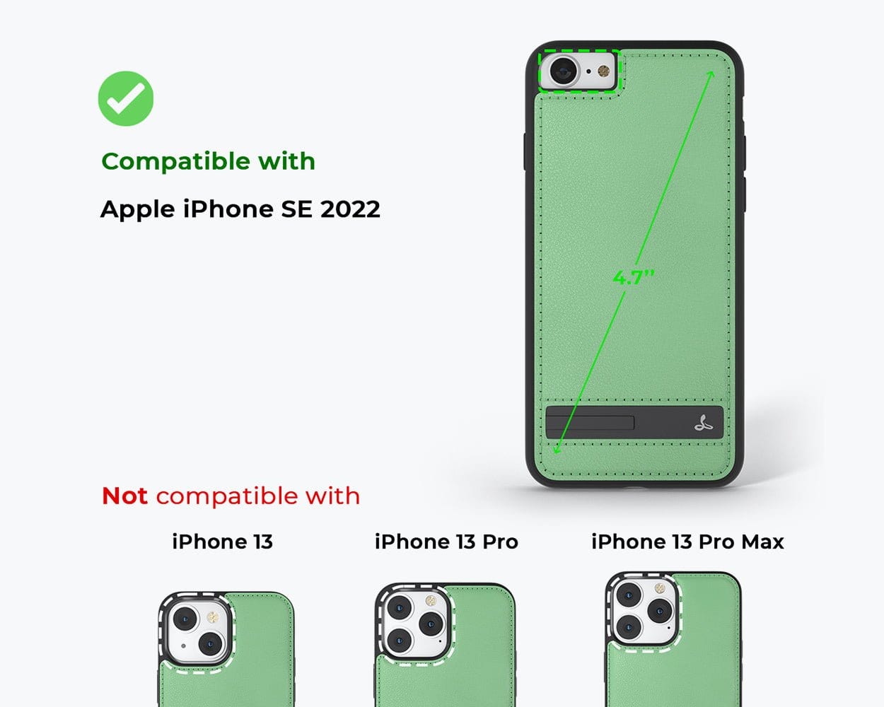 Apple iPhone SE 2022 / 2020 / 8 / 7 - Metro Leather Case Pebble Grey - Snakehive UK