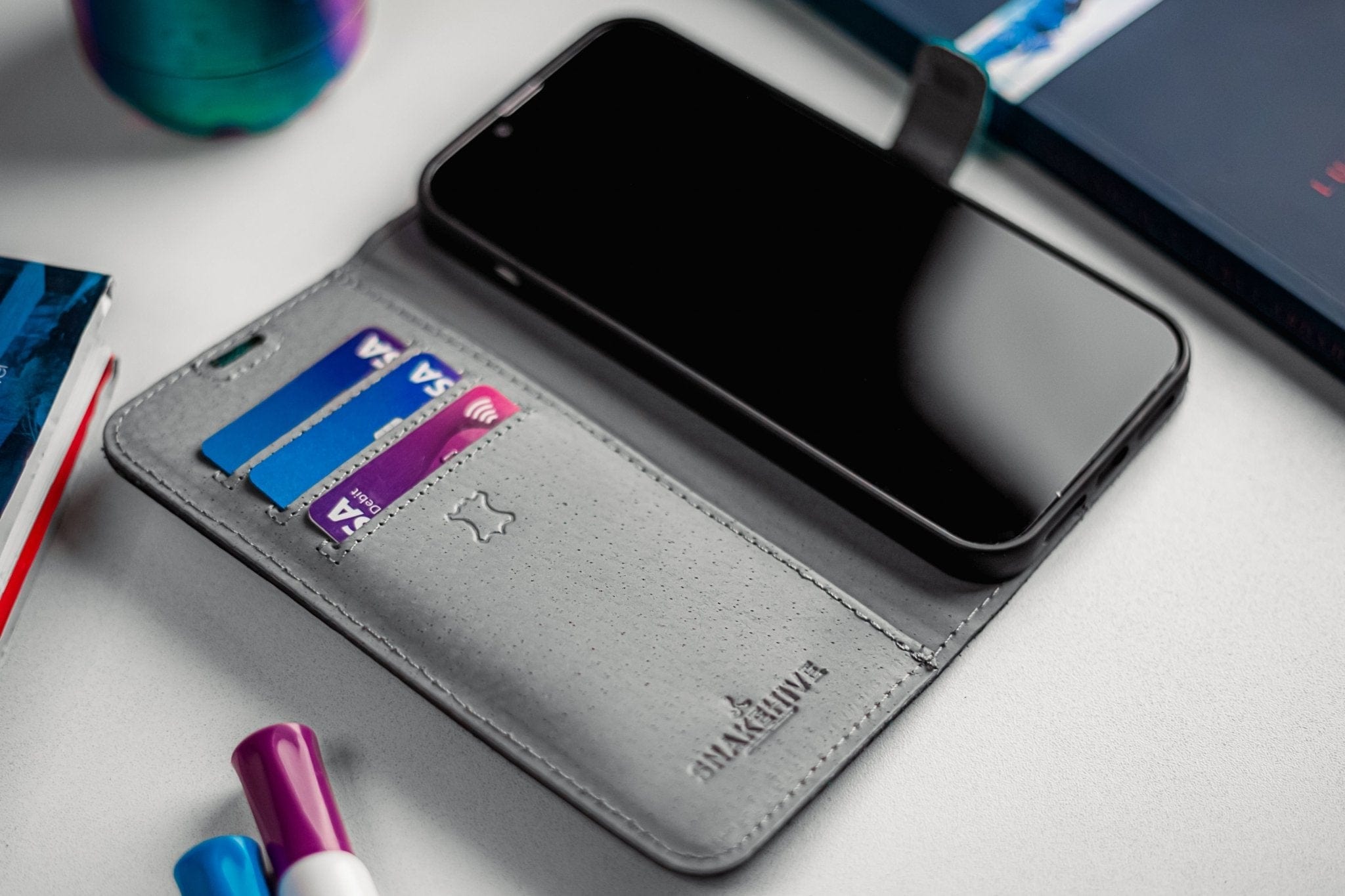 Samsung Galaxy S20 - Vintage Leather Wallet Teal Samsung Galaxy S20 - Snakehive UK