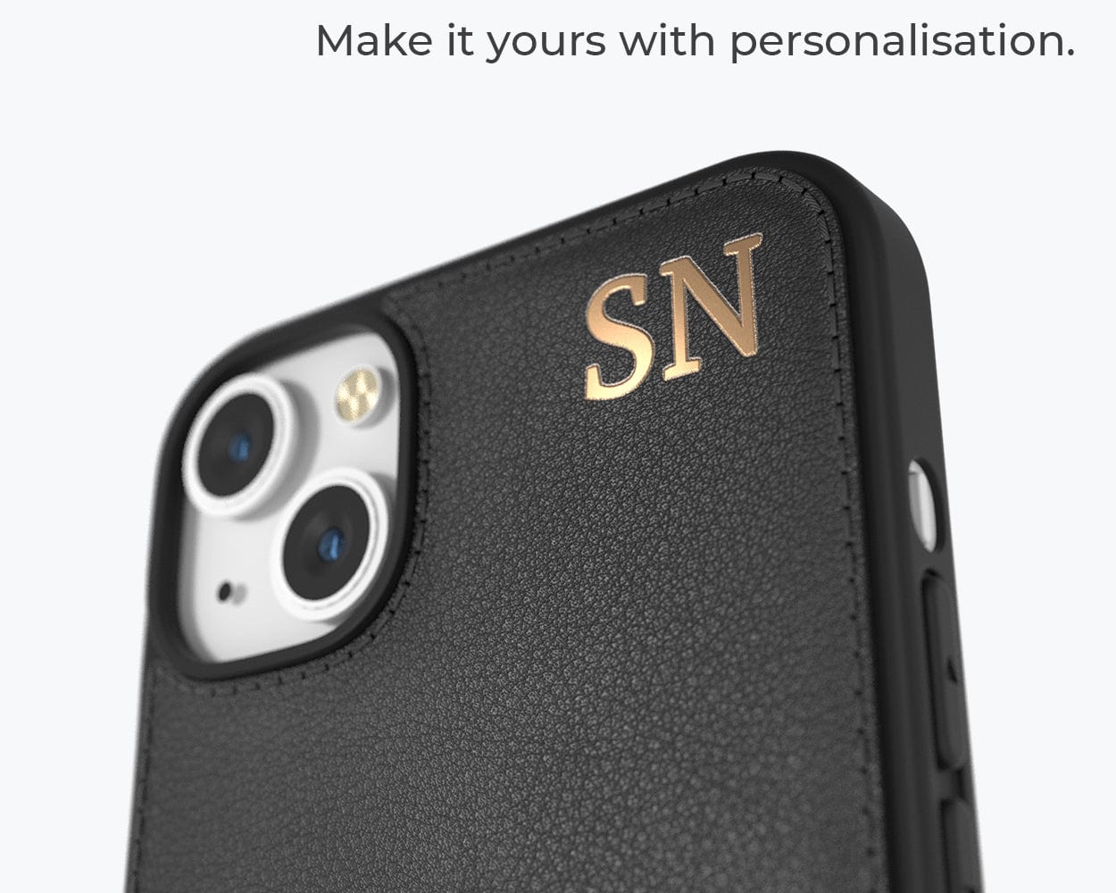 Apple iPhone 14 - Metro Leather Case Pebble Grey Apple iPhone 14 - Snakehive UK