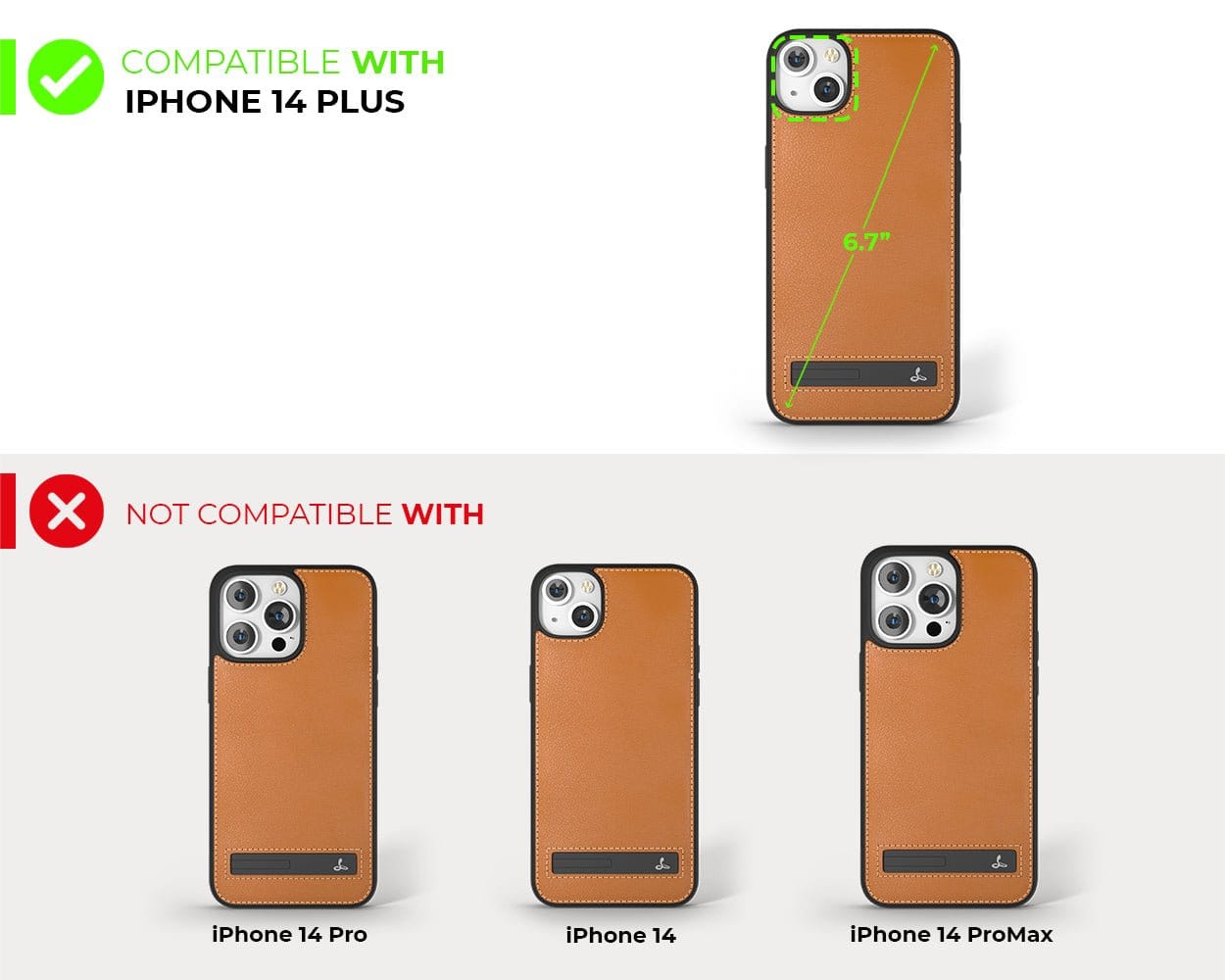 Metro Leather Case - Apple iPhone 14 Plus Poppy Red Apple iPhone 14 Plus - Snakehive UK