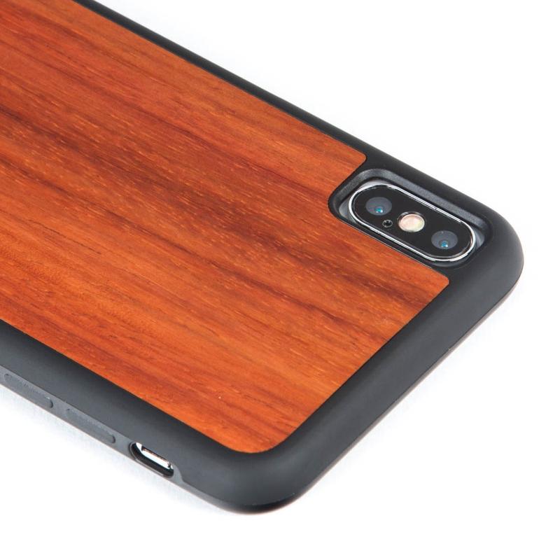 Wilderness Wood Back Bumper Case - Apple iPhone X/XS Walnut Apple iPhone X/XS - Snakehive UK
