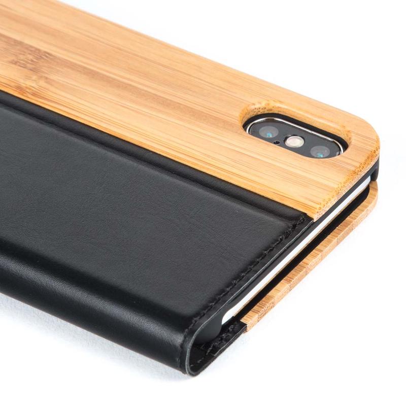 Wilderness Wood Wallet - Apple iPhone XS Max Bamboo Apple iPhone XS Max - Snakehive UK