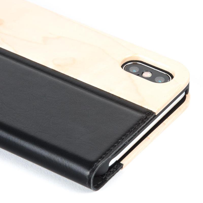 Wilderness Wood Wallet - Apple iPhone XS Max Bamboo Apple iPhone XS Max - Snakehive UK