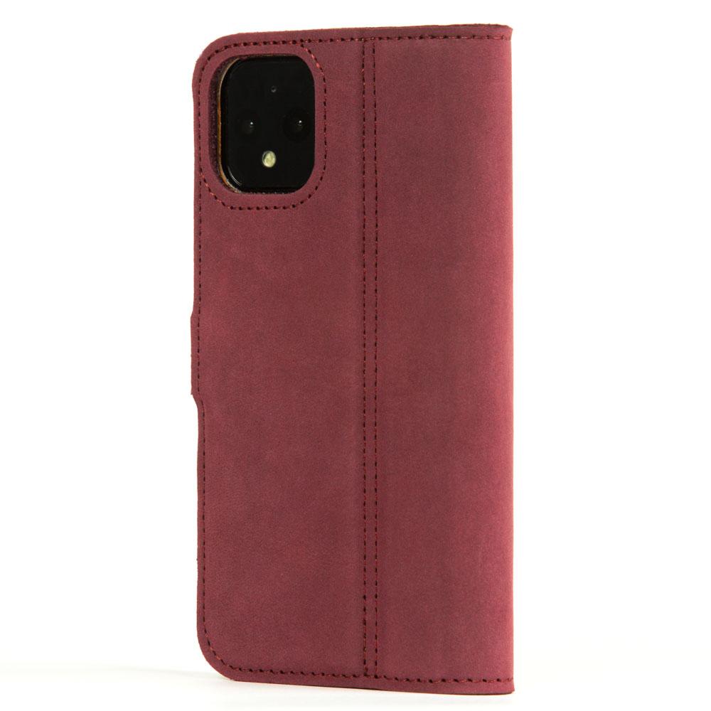 Vintage Leather Wallet - Google Pixel 4 XL Plum Google Pixel 4 XL - Snakehive UK