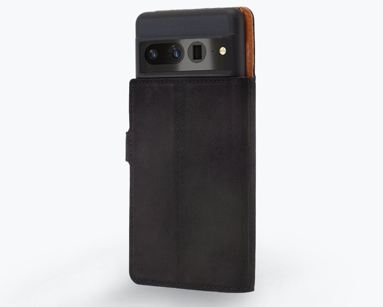 Google Pixel 6 Pro- Vintage Leather Wallet Chestnut Brown Google Pixel 6 Pro - Snakehive UK