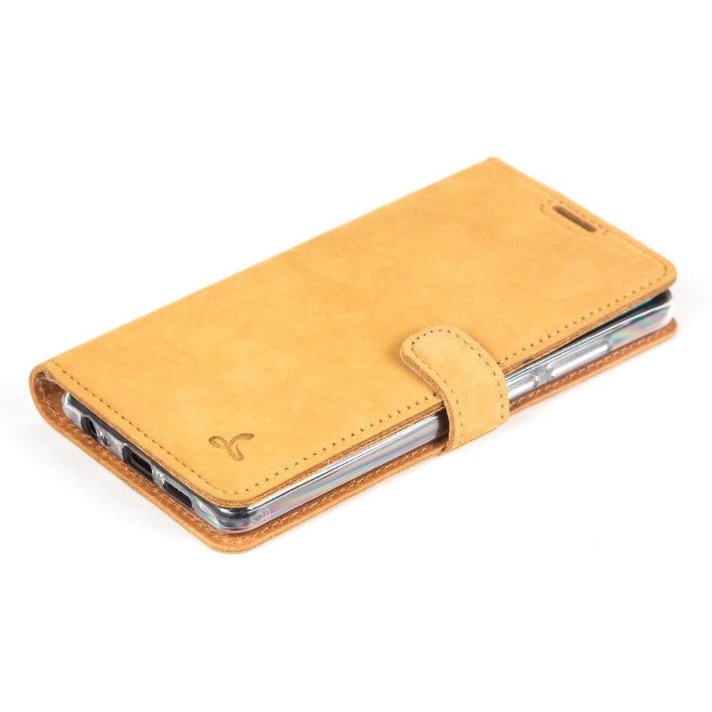 Vintage Leather Wallet - Huawei P30 Moss Green Huawei P30 - Snakehive UK