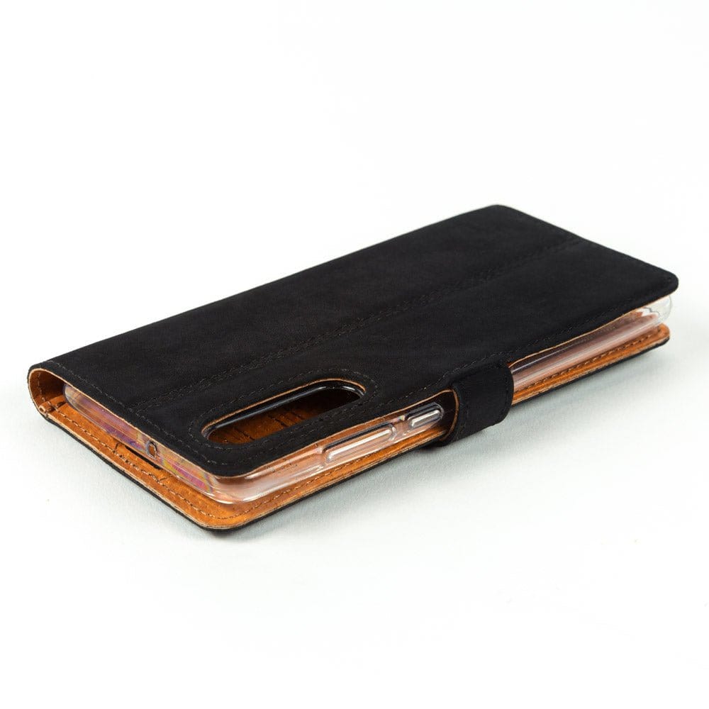 Vintage Leather Wallet - Huawei P30 Moss Green Huawei P30 - Snakehive UK