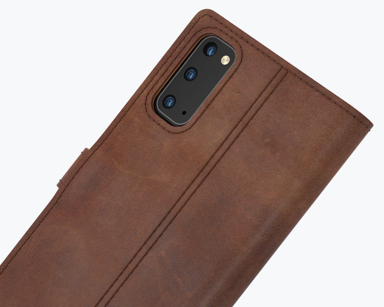 Samsung Galaxy S20 FE - Vintage Leather Wallet Grey Samsung Galaxy S20 FE - Snakehive UK