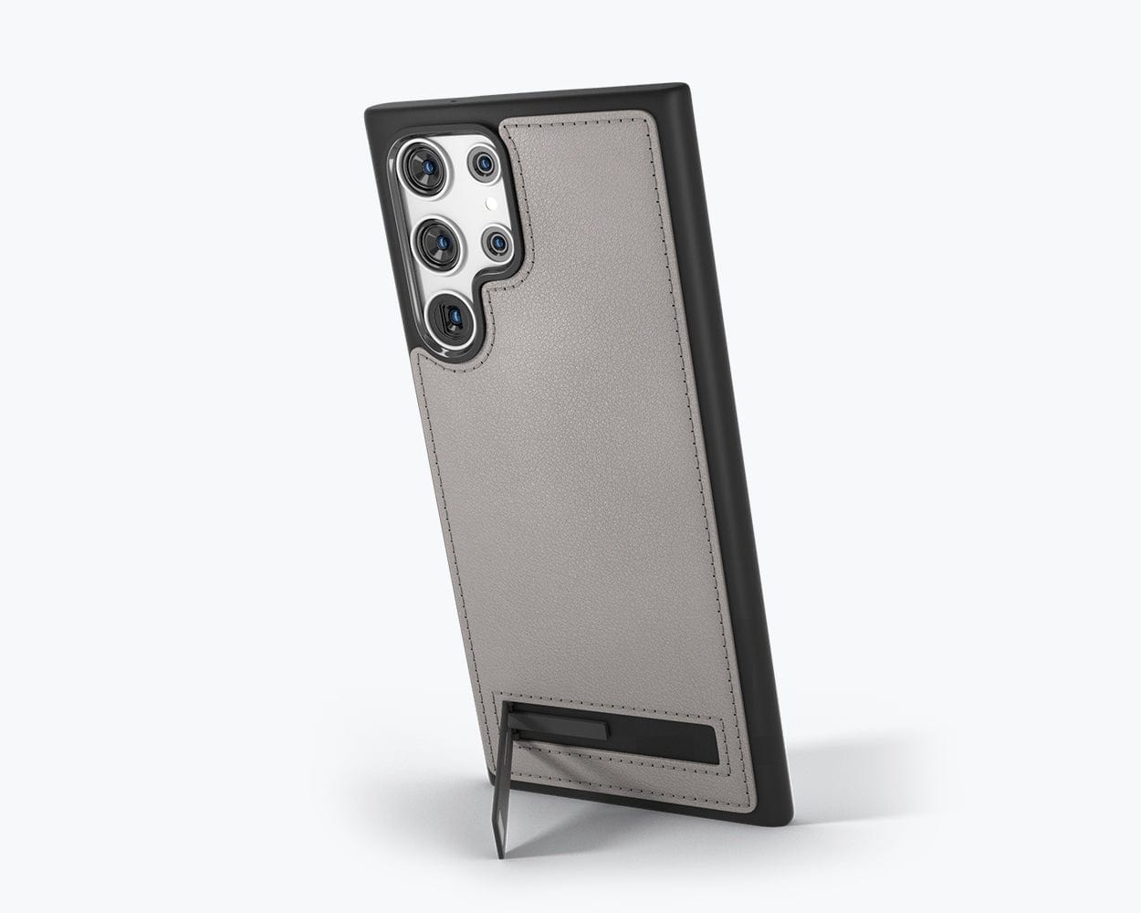 Samsung Galaxy S22 Ultra - Metro Leather Case Pebble Grey Samsung Galaxy S22 Ultra - Snakehive UK
