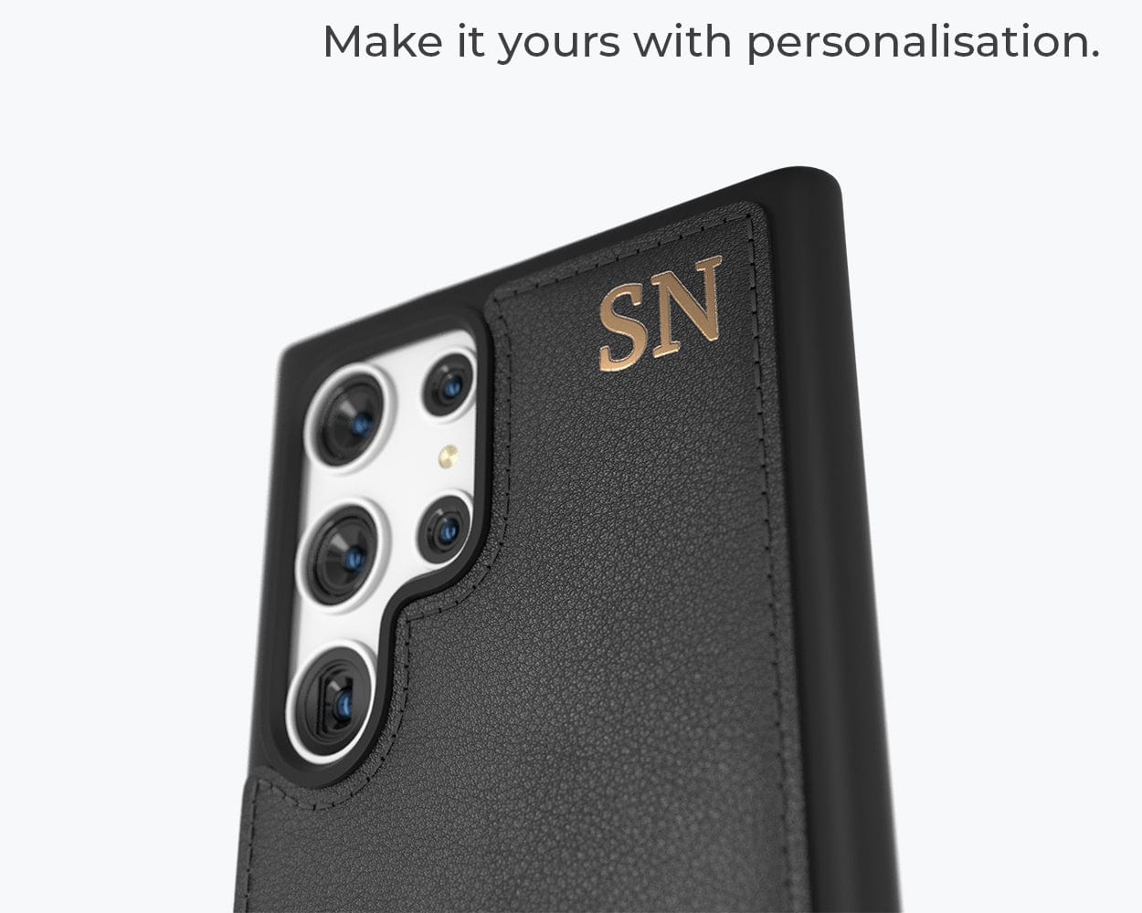 Samsung Galaxy S22 Ultra - Metro Leather Case Pebble Grey Samsung Galaxy S22 Ultra - Snakehive UK