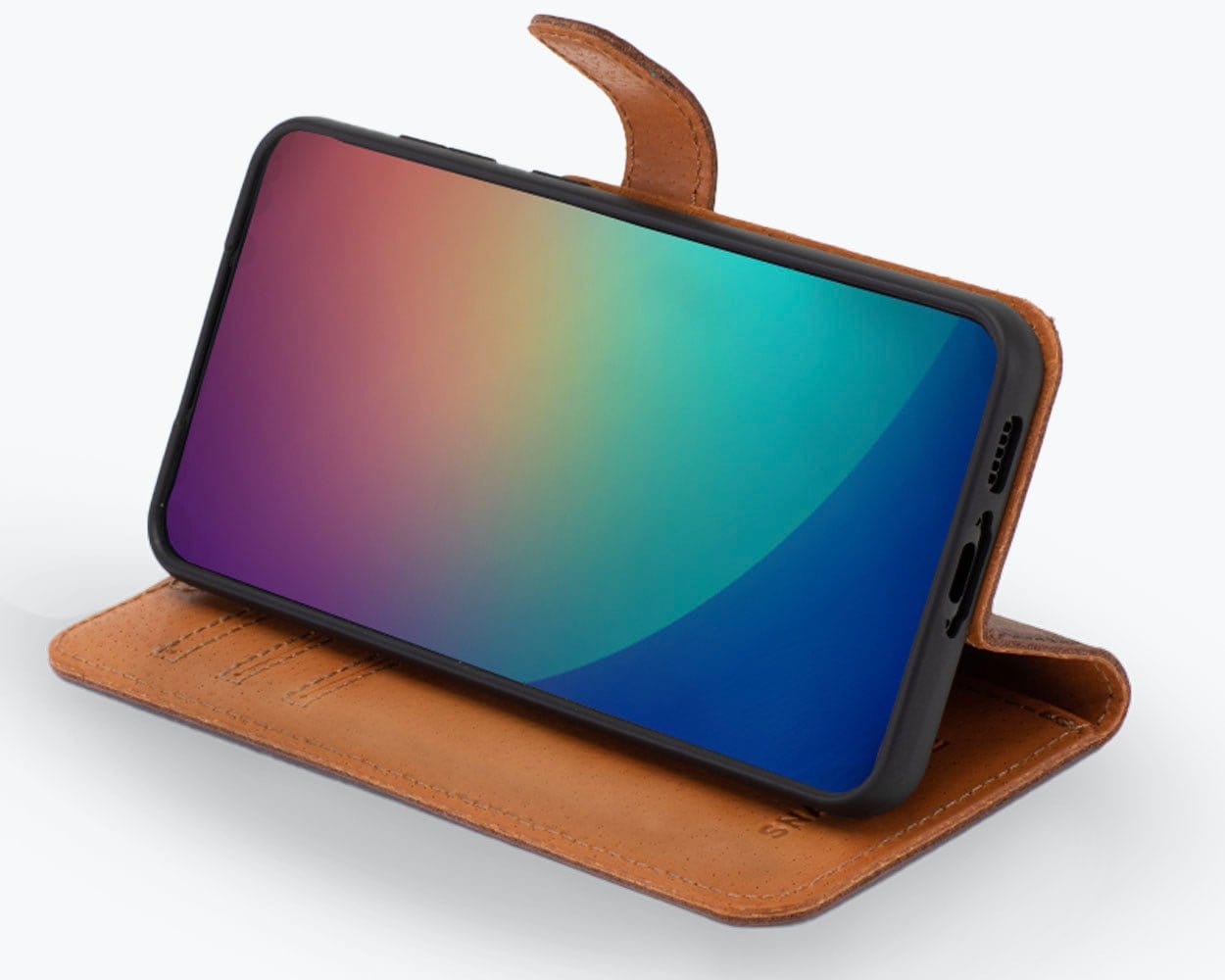 Samsung Galaxy S23 Plus - Vintage Leather Wallet Black Samsung Galaxy S23 Plus - Snakehive UK